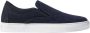 Scarosso Blauwe Suède Slip-On Sneakers Blauw Heren - Thumbnail 1