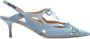 Scarosso Heeled Mules Blue Dames - Thumbnail 3