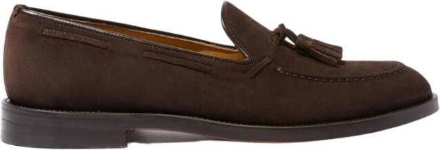 Scarosso Bruin Suède Tassel Loafers Brown Heren