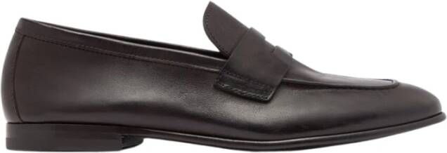 Scarosso Bruine Kalfsleren Penny Loafers