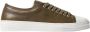 Scarosso Camo Leren Lage Veterschoenen Green Heren - Thumbnail 1