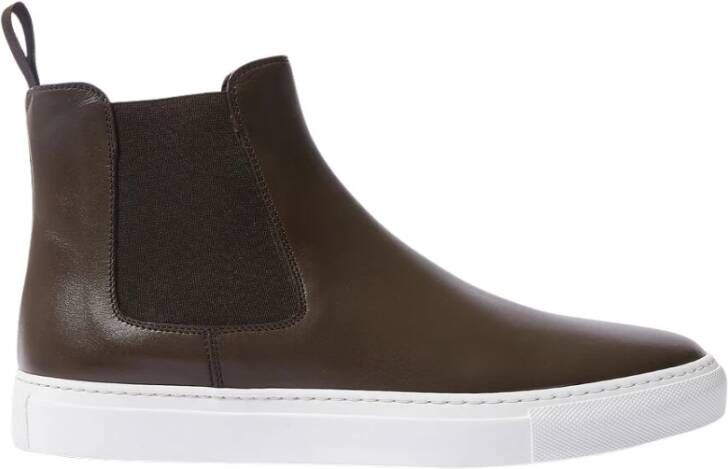 Scarosso Chelsea Platform Sneakers Brown Heren