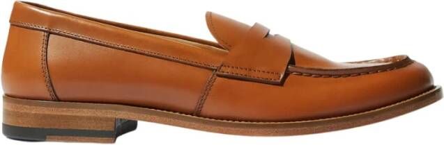 Scarosso Cognac Penny Loafers Brown Dames