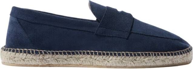 Scarosso Diego Penny-Loafer Espadrilles Blue Heren