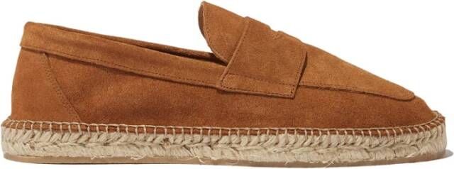 Scarosso Diego Suede Espadrilles Brown Heren