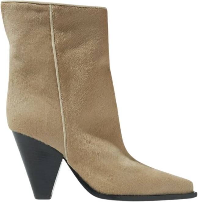 Scarosso Emily Pony Laarzen Beige Dames