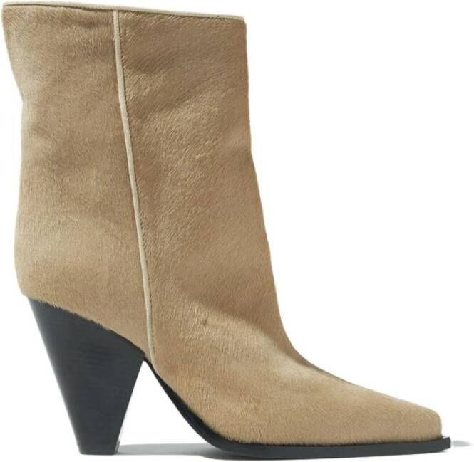 Scarosso Emily Pony Laarzen Beige Dames