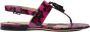 Scarosso Emma Elaphe Platte Sandalen Roze Dames - Thumbnail 1