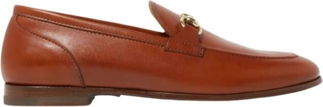 Scarosso Equestrian-geïnspireerde Alessandra Cognac Loafer Brown Dames