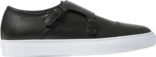Scarosso Fabio Handgemaakte Monkstrap Sneakers Black Heren
