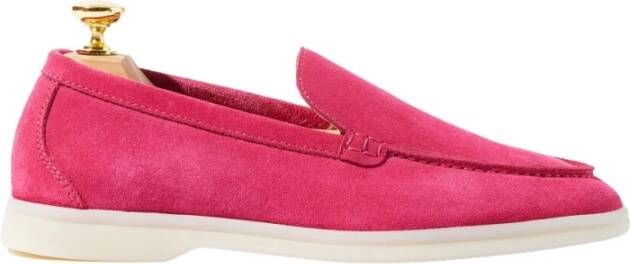 Scarosso Fuchsia Suède Loafers Pink Dames