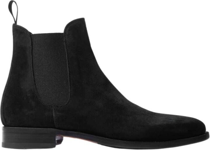 Scarosso Giancarlo Suède Laarzen Black Heren
