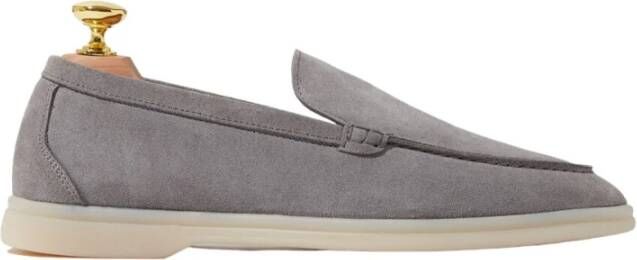 Scarosso Grijze Suède Loafers Gray Dames