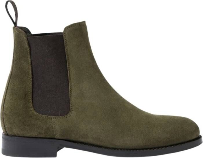 Scarosso Groene Suede Chelsea Laarzen Green Dames