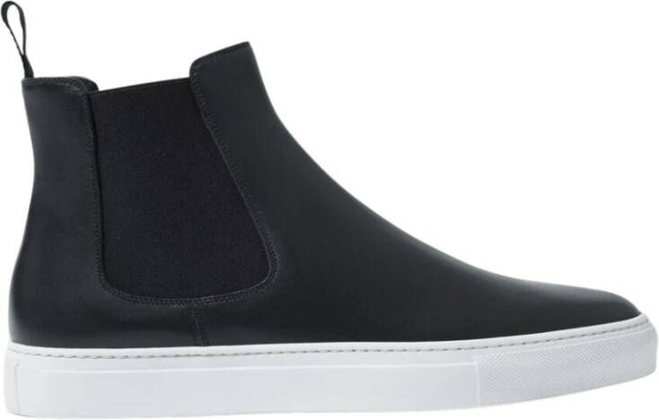 Scarosso Tommaso Nero Sneakers Klassieke Chelsea-stijl met moderne platformszool Black Heren