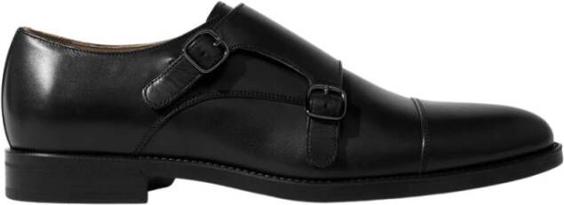 Scarosso Handgemaakte Italiaanse Monniksband Schoenen Black Heren