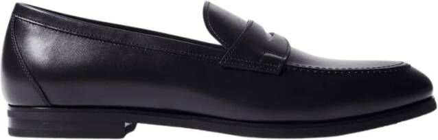 Scarosso Handgemaakte Italiaanse Penny Loafers Black Heren