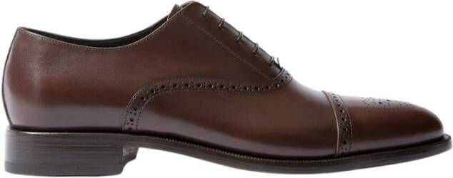 Scarosso Handgemaakte Klassieke Silvio Oxfords Brown Heren