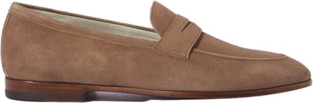 Scarosso Handgemaakte Marzio Sleeping Loafers voor Mannen Brown Heren