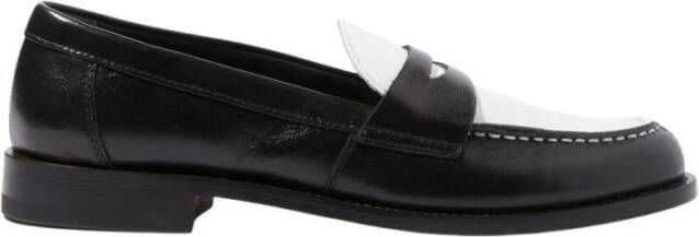 Scarosso Harper Edit Loafers Handgemaakte Italiaanse penny loafers Black Dames