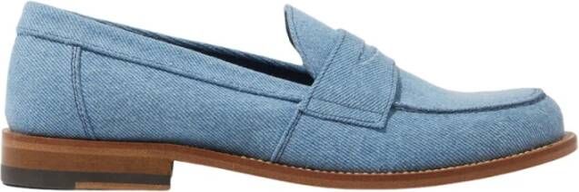 Scarosso Harper Lichtblauwe Denim Loafers Blue Dames