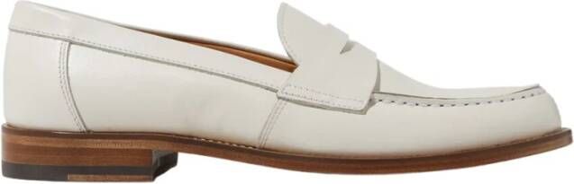 Scarosso Harper Loafers Handgemaakte Italiaanse Penny Loafers White Dames