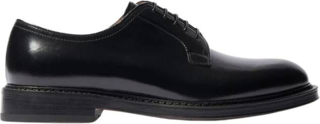 Scarosso Harry Zwarte Derby Schoenen met Veters