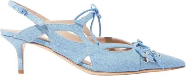 Scarosso Heeled Mules Blue Dames