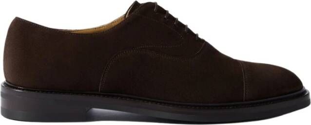 Scarosso Jacob Brown Oxfords Handgemaakte Leren Schoenen Brown Heren