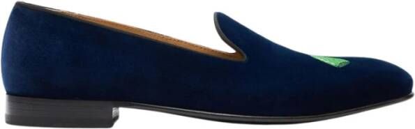 Scarosso Jay Geborduurde Velvet Slippers