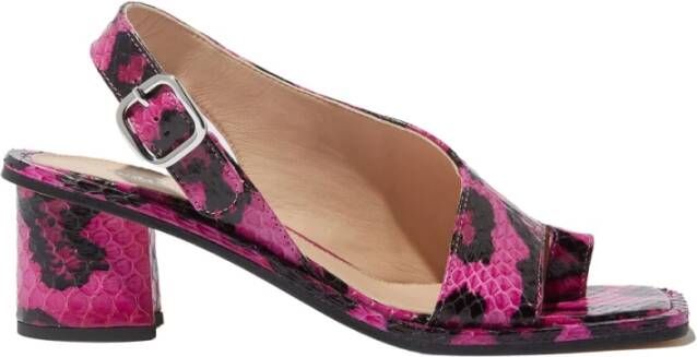 Scarosso Jill Elaphe Hoge Hak Sandalen Roze Dames