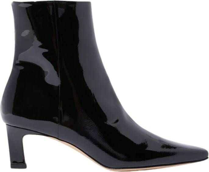 Scarosso Kitty Zwarte Patent Enkellaarzen Black Dames