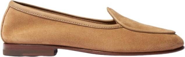 Scarosso Klassieke Nele Bruine Suède Loafers Beige Dames