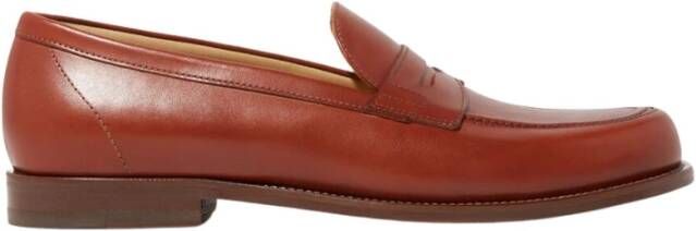 Scarosso Klassieke Penny Loafer in Cognac Brown Heren