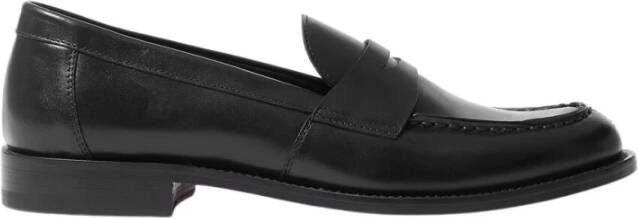Scarosso Klassieke zwarte penny loafers Black Dames