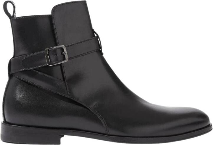 Scarosso Lara Leren Jodhpur Laarzen Black Dames