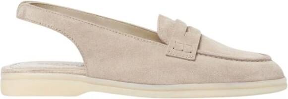 Scarosso Leila Sand Suede Loafers