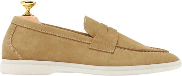 Scarosso Luciana Suede Loafers Beige Dames