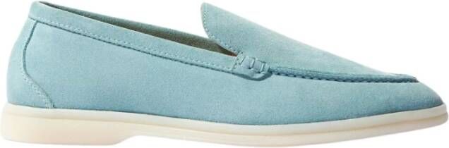 Scarosso Ludovica Storm Suede Loafers Blue Dames