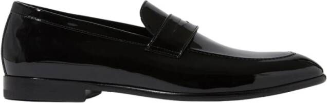 Scarosso Marzio Loafers: Handgemaakte Italiaanse Penny Loafers Black Heren