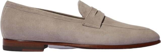 Scarosso Marzio Taupe Scamosciato Penny Loafers Beige Heren