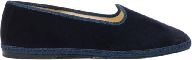 Scarosso Midnight Velvet Friulane Pantoffels Blue Heren