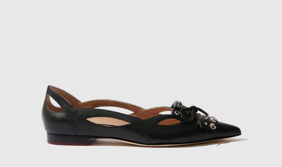 Scarosso Onyx Odyssey Ballerinas Zwart Dames