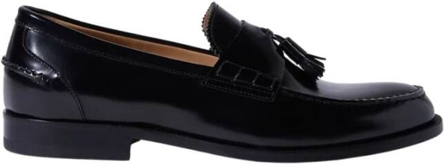 Scarosso Ralph Loafers Handgemaakte Italiaanse Tassel Loafers Black Heren