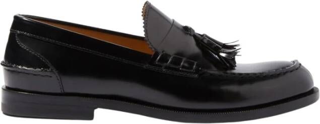 Scarosso Ralphine Bright Loafers Handgemaakte Italiaanse Tassel Loafers Black Dames