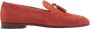 Scarosso Rust Suède Tassel Loafers Red Heren - Thumbnail 1