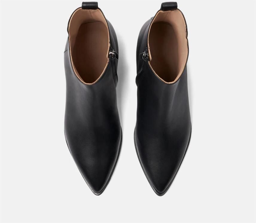 Scarosso Alba Laarzen Handgemaakte Italiaanse Leren Enkellaarzen Zwart Dames - Foto 2