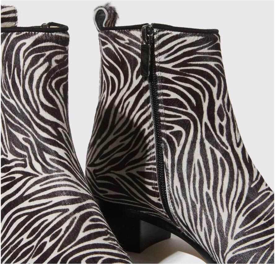 Scarosso Alba Pony Laarzen Zwart Dames