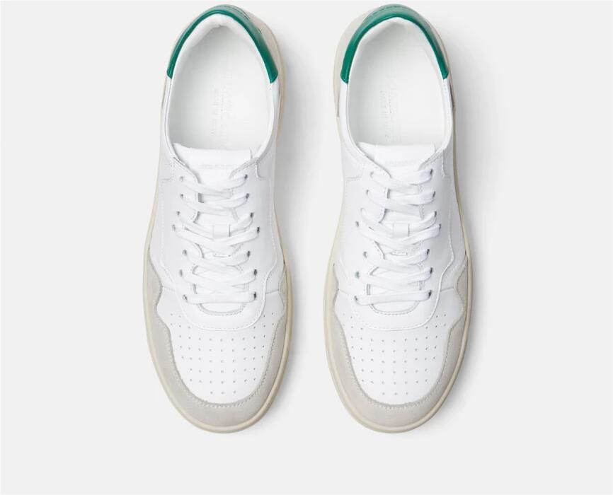 Scarosso Vintage-geïnspireerde lage sneakers Wit Heren