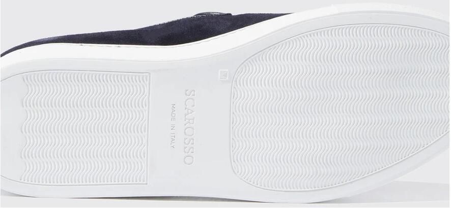 Scarosso Blauwe Suède Loafers voor Heren Blue Heren
